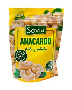 Кеш'ю Sovia Anacardo  смажений солений 150 г, 24  шт/ящ