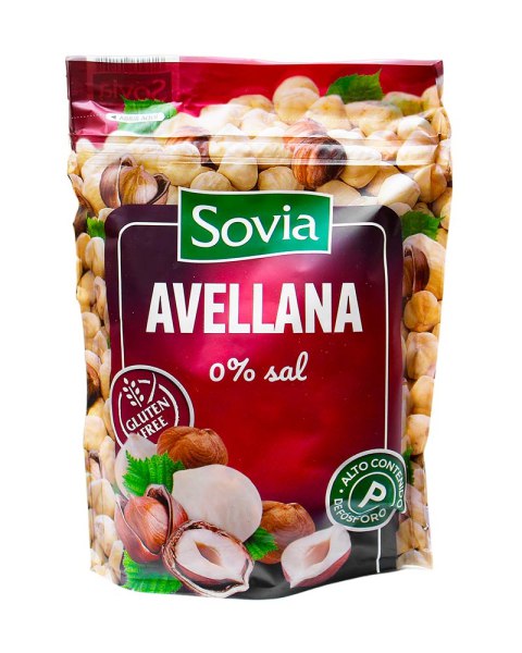 Лісовий горіх Sovia Avellana  смажений не солений 200 г, 20  шт/ящ