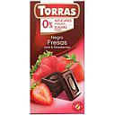 565 Шоколад Torras білий з полуницею 75гр 12шт/ящ
