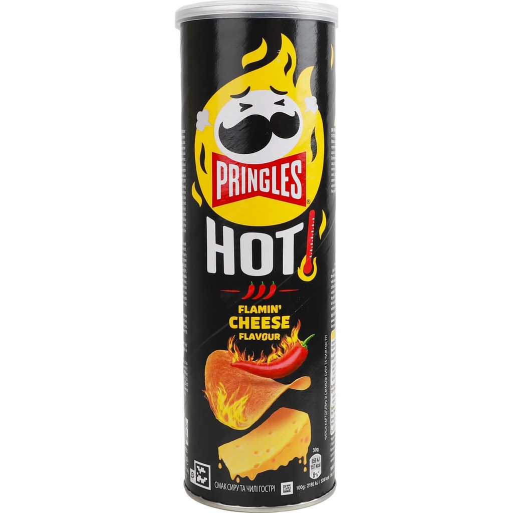 Чіпси Pringles Flame hot cheese chilli 165г 19шт/ящ