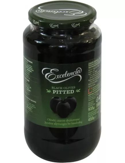 Оливки Excelencia чорні б/к 935г 6шт/ящ