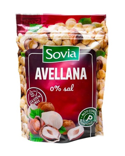 Лісовий горіх Sovia Avellana  смажений не солений 200 г, 20  шт/ящ