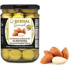 Оливки Bernal Gourmet фаршировані мигдалем 436 г,(суха вага 250 г) 12 шт/ящ, шт