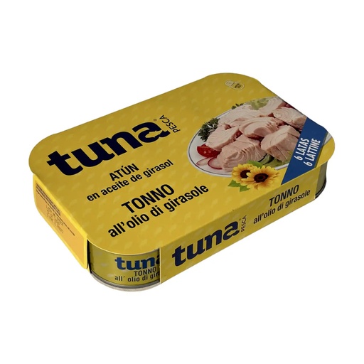 Тунець в соняшниковій олії "TUNA pesca" 70g/52g, 6шт/ящ