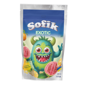 Напій соковий безалкогольний негазований Sofik "EXOTIC" зі смаком гуави, 200мл,10шт/ящ